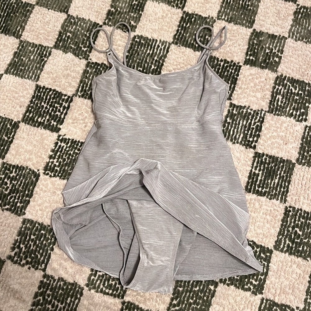 La Blanca silver swim dress 8